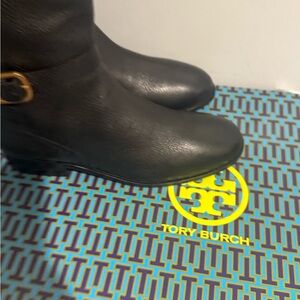Tory Burch Black Leather Boots
